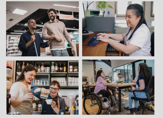 Photo of Individuals with Disability Working in Different Careers